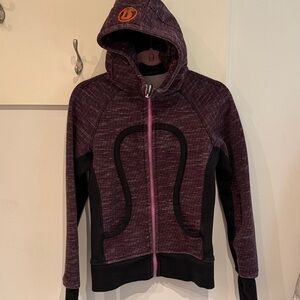 Lululemon Purple and Black Hoodie Jacket